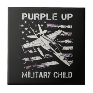 Azulejo Mes de la militar púrpura