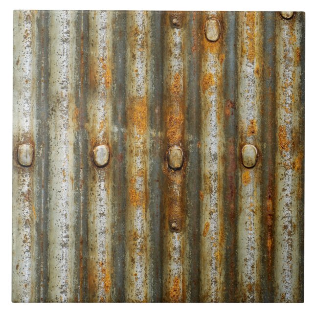 Azulejo Metal Corrugado Rústico (Frente)