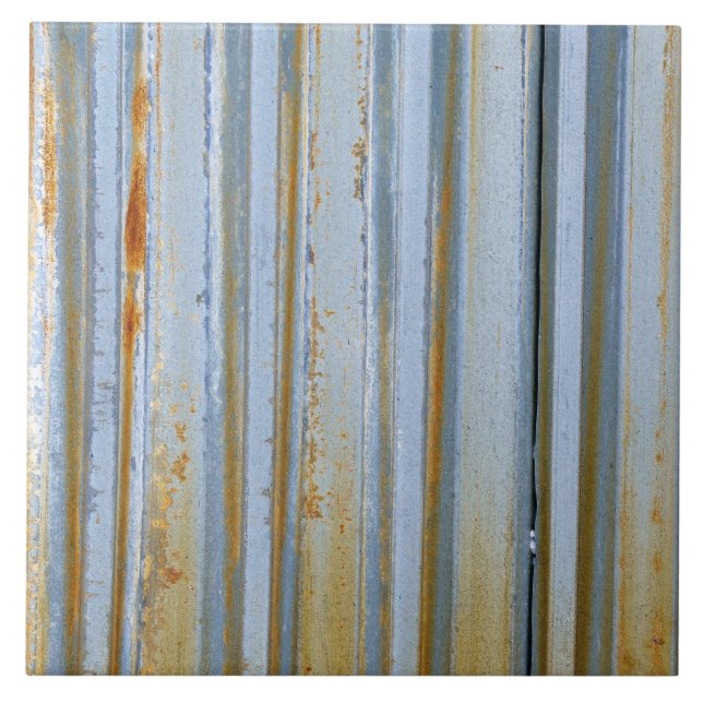 Azulejo Metal Corrugado Rústico (Frente)