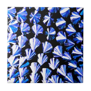 Azulejo Metal Plateado Azul con Púas
