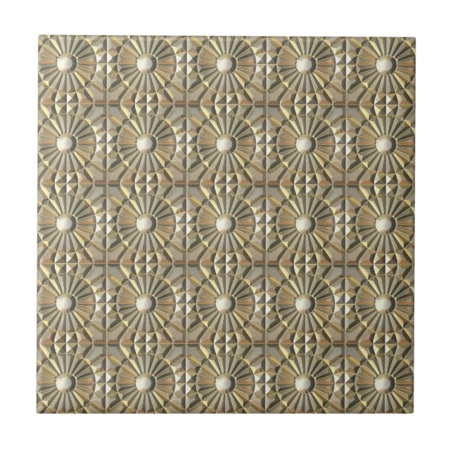 Azulejo Metales grabado en relieve solares (Frente)