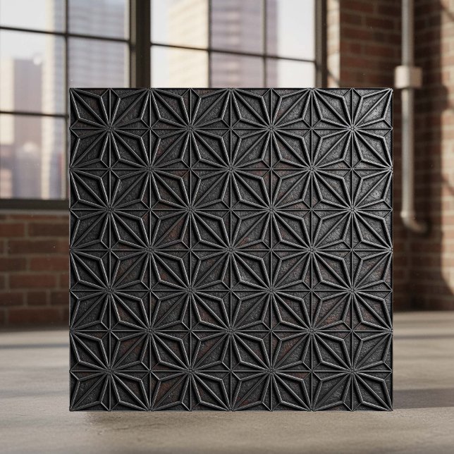 Azulejo Metallic Geometric Starburst Cast Iron #6 ID1227 (Subido por el creador)