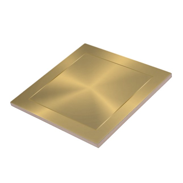 Azulejo Metallic Gold Design Stainless Steel Look (Lado)