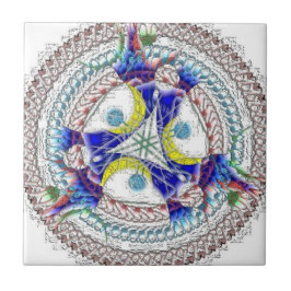 Azulejo Metallic Mandala '9' - by ID AD Art Gabi Zapf