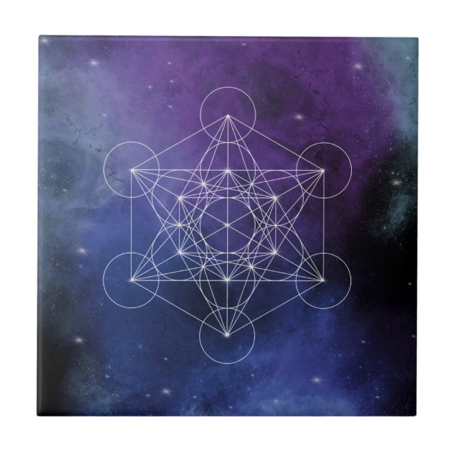 Azulejo Metatron, chakra,zen,sacred geometric, geometry, (Frente)