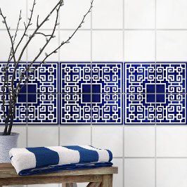 Azulejo Metro griego de esquina - Ornamento de clave grieg