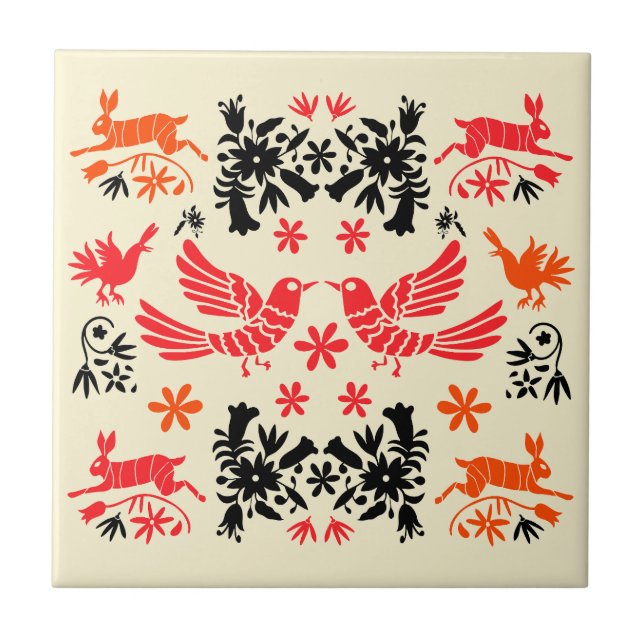 Azulejo Mexican Otomi Home Decor (Frente)
