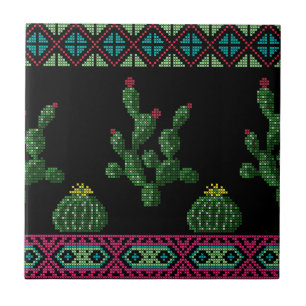 Azulejo méxico de costura cruzada