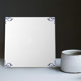 Azulejo Mezcla de combinación holandesa azul Delft Vacía