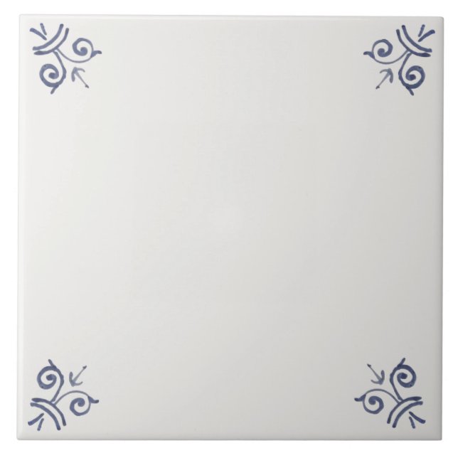 Azulejo Mezcla holandesa de reproducción y mosaico de camp (Frente)