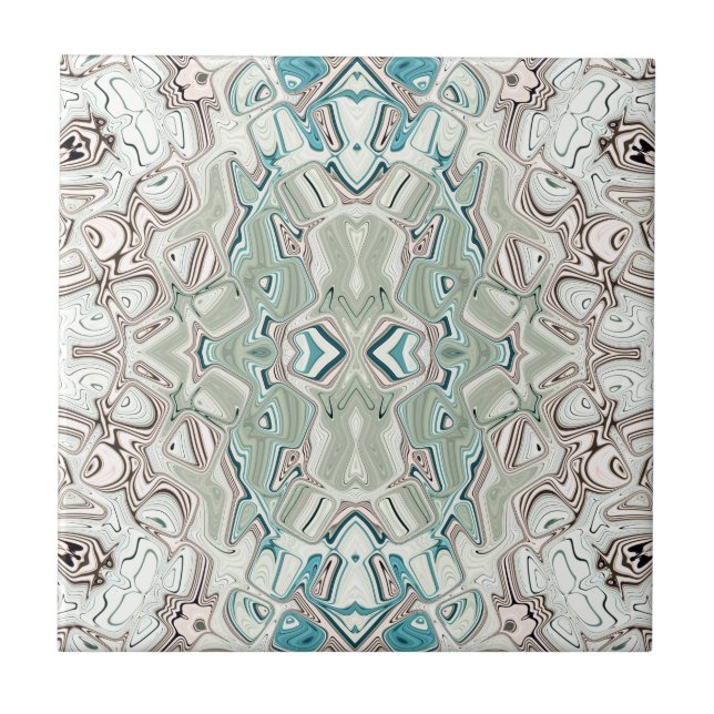 Azulejo Mezcla Turquesa Y De Cobre (Frente)
