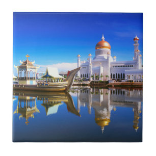 Azulejo Mezquita Sultan Omar Ali Saifuddien