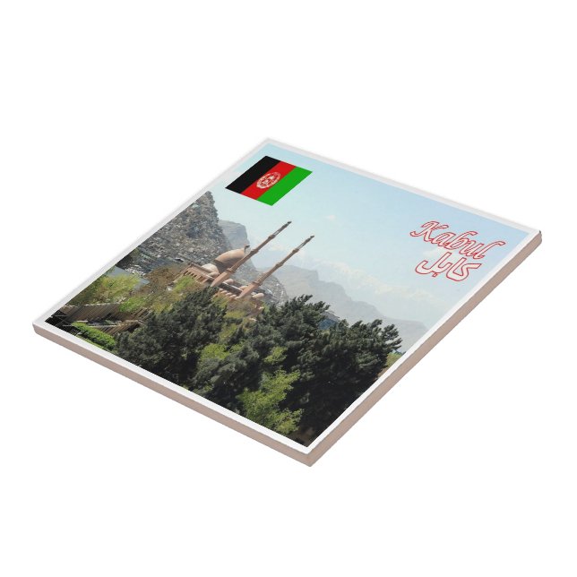 Azulejo MEZQUITA zAF008 en Kabul, Afganistán, (Lado)