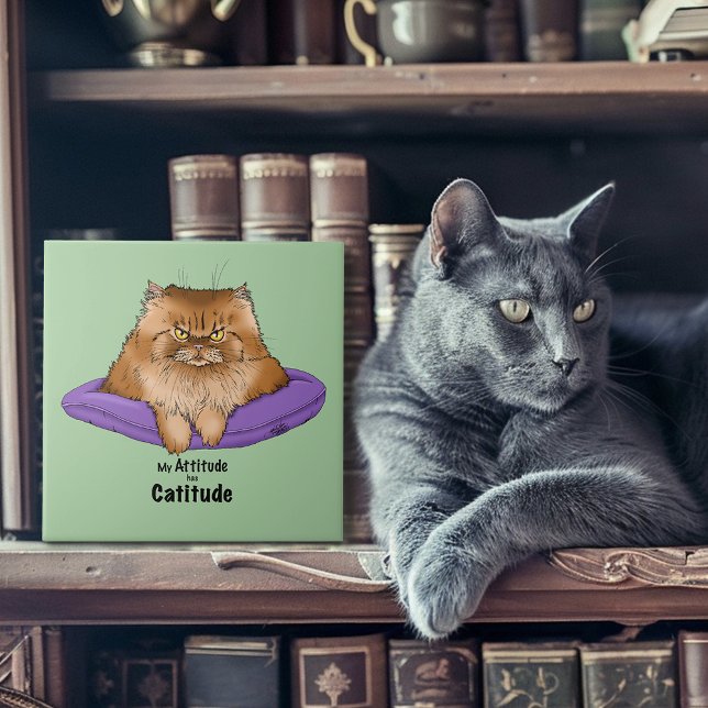 Azulejo Mi Actitud tiene Catitud (Subido por el creador)