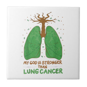 Azulejo Mi Dios Es Más Fuerte Que El Cáncer De Pulmón