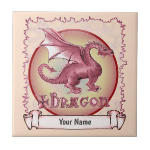 Azulejo Mi Dragón Rojo