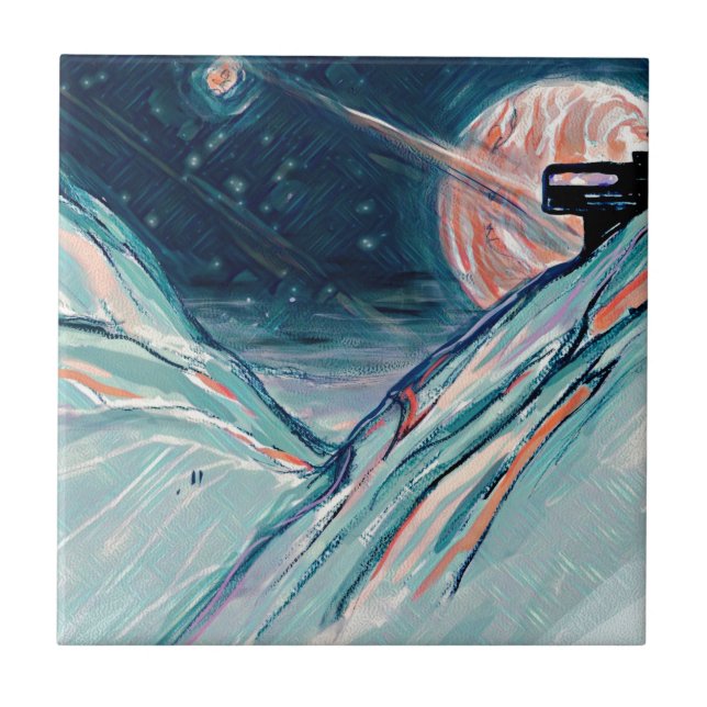 Azulejo Mi futuro hogar en el espacio (Frente)