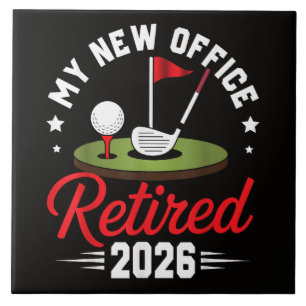 Azulejo Mi Nueva Oficina Jubilado 2026 Golf Jubilación