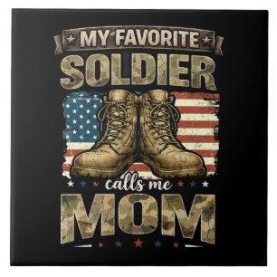 Azulejo Mi soldado favorito me llama mamá