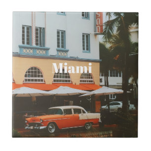 Azulejo Miami Ocean Drive Recuerdo de Viaje