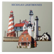 Michigan Lighthouses mosaico