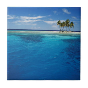 Azulejo Micronesia, Tonowas, Vista de idílico trópico