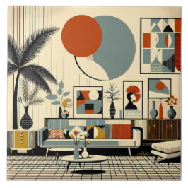Azulejo Mid Century Interior Design Eclipse Livingroom