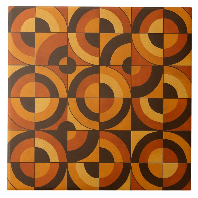 Azulejo Mid Century Modern Geometric Abstract Pattern (Frente)
