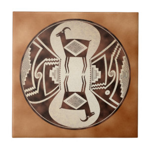 Azulejo Mimbres reflejó ovejas