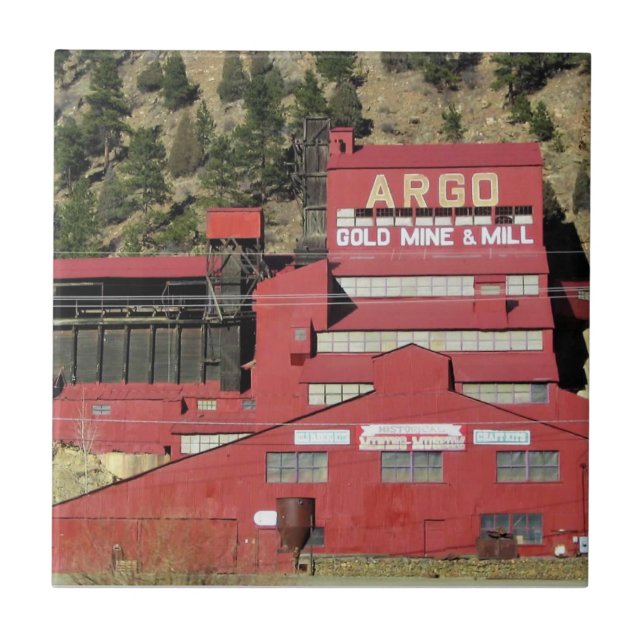 Azulejo Mina Argo Gold & Mill, Idaho Springs, Colorado (Frente)
