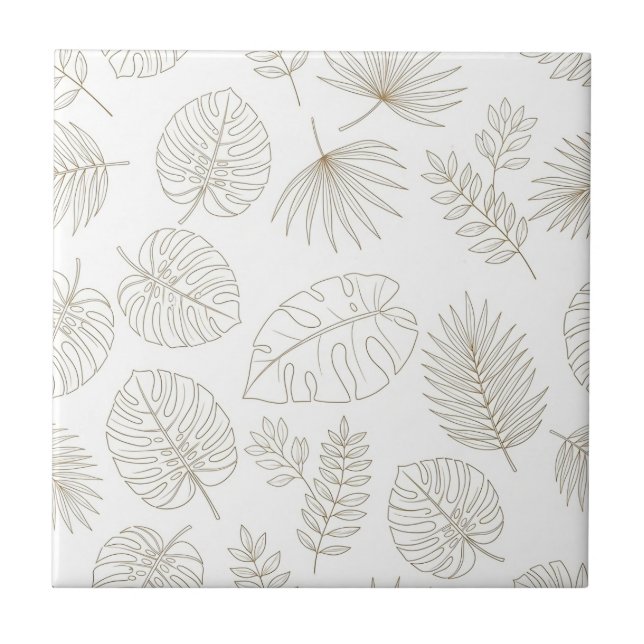 Azulejo Minimal Botanical Line Art Pattern (4) (Frente)