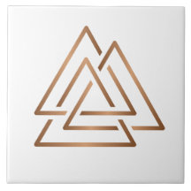 Azulejo Minimalista del Nudo de la Trinidad Modern