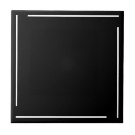 Azulejo Minimalista Geométrico Negro Moderno