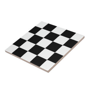 Azulejo Minimalista Retro Cuadros – Streetwear Monocromo