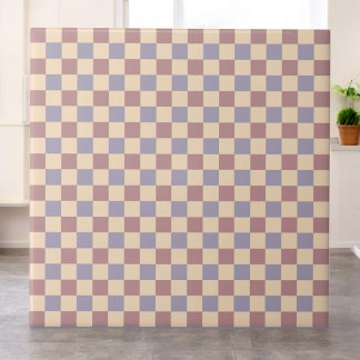 Azulejo Minimalista retro de patrón de verificación púrpur