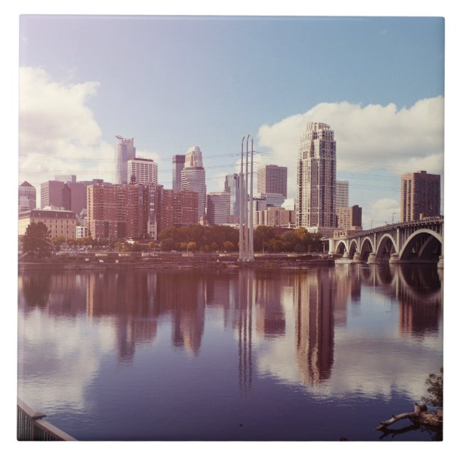 Azulejo Minneapolis Minnesota (Frente)