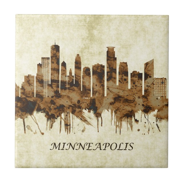 Azulejo Minneapolis Minnesota (Frente)