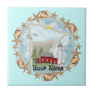 Azulejo Minnesota Shells Lighthouse Tile