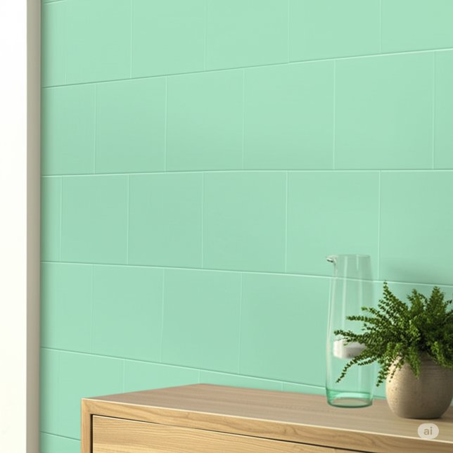 Azulejo Mint Blue (cocina y baño) Plaza Verde (Mint green and blue tiles
)