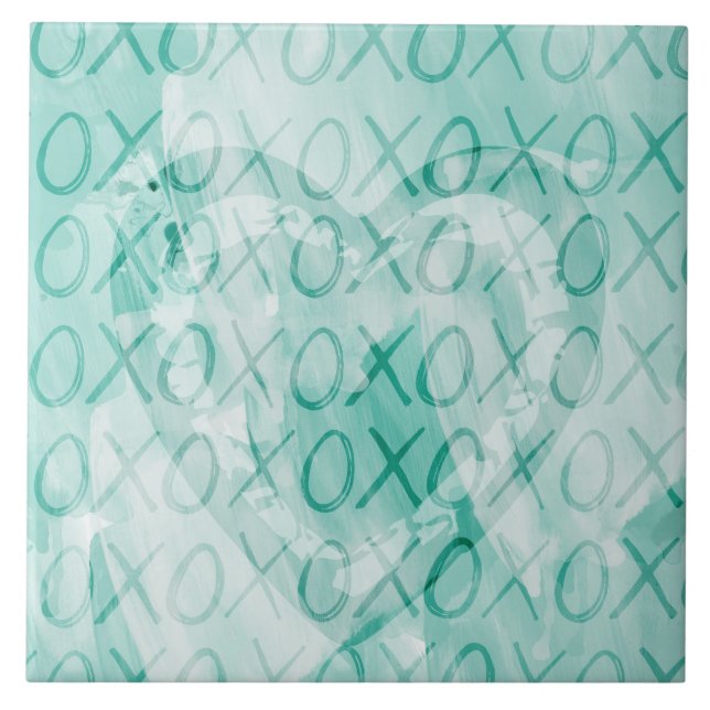 Azulejo Mint XOXO Love (Frente)