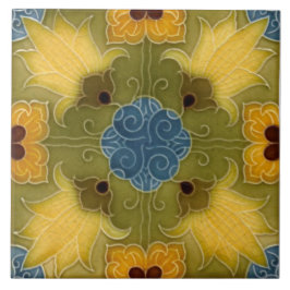 Azulejo Minton moldeó a Lilies Majólica