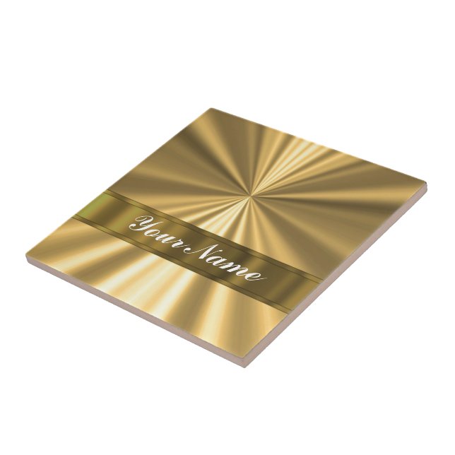 Azulejo Mirada metálica del oro (Lado)