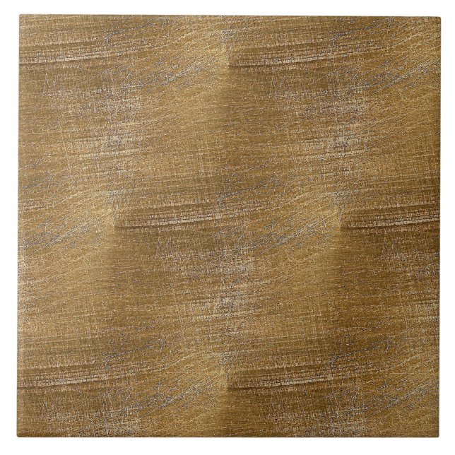 Azulejo Mirada metalizado cepillada rasguñada del oro (Frente)