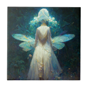 Azulejo Mis alas de hadas Fantasy Art cerámica