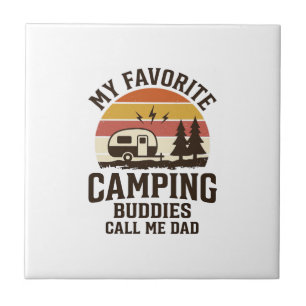 Azulejo Mis compañeros de camping favoritos me llaman papá