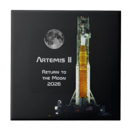 Azulejo Misión Artemis II a la Luna