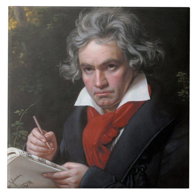 Azulejo Missa Solemnis: Música clásica de Ludwig Beethoven (Frente)