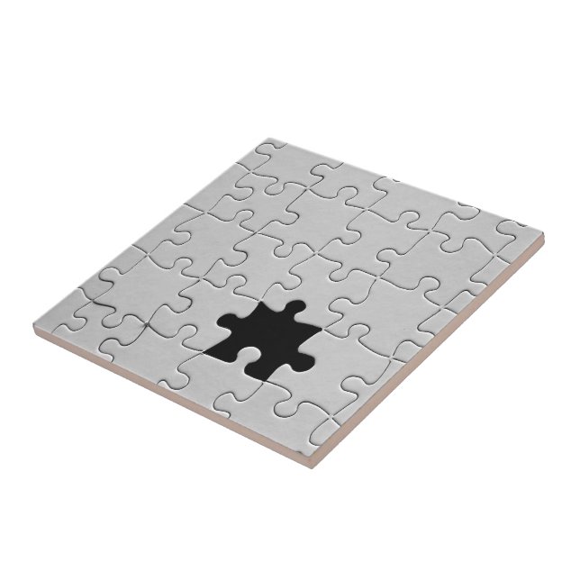 Azulejo Missing Jigsaw Puzzle Piece White (Lado)