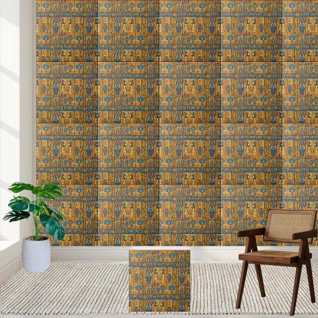 Azulejo Mistic Egyptian Hieroglyps Home Accent Tile (Mystic Egyptian Hieroglyphs Home Accent Tile)