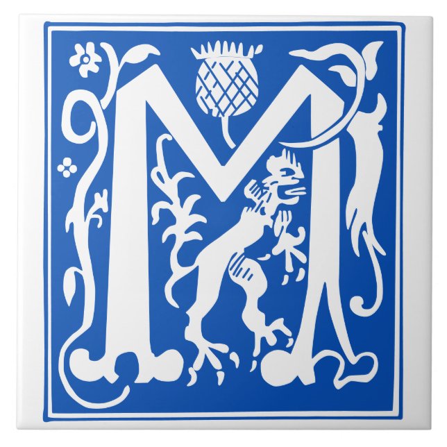 Azulejo Míticas criaturas del siglo XVI Capital decorativo (Frente)